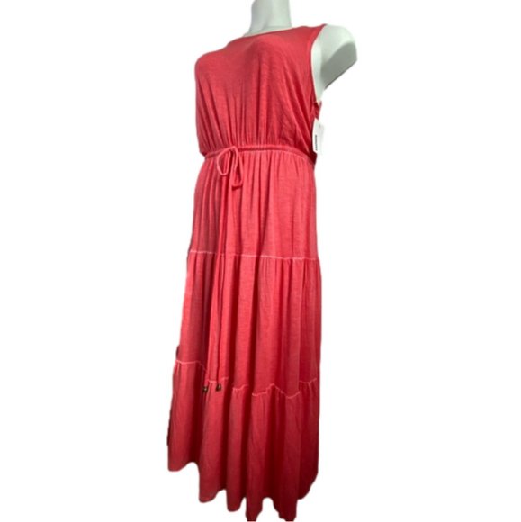 Sonoma Infused Melon Tiered Maxi Dress Size M NWT SKU0732 - Picture 3 of 7